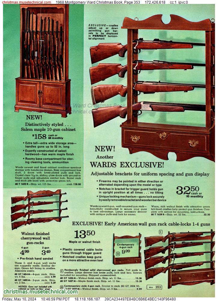 1968 Montgomery Ward Christmas Book, Page 353