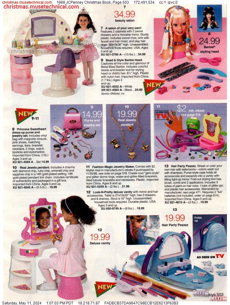 1998 JCPenney Christmas Book, Page 503