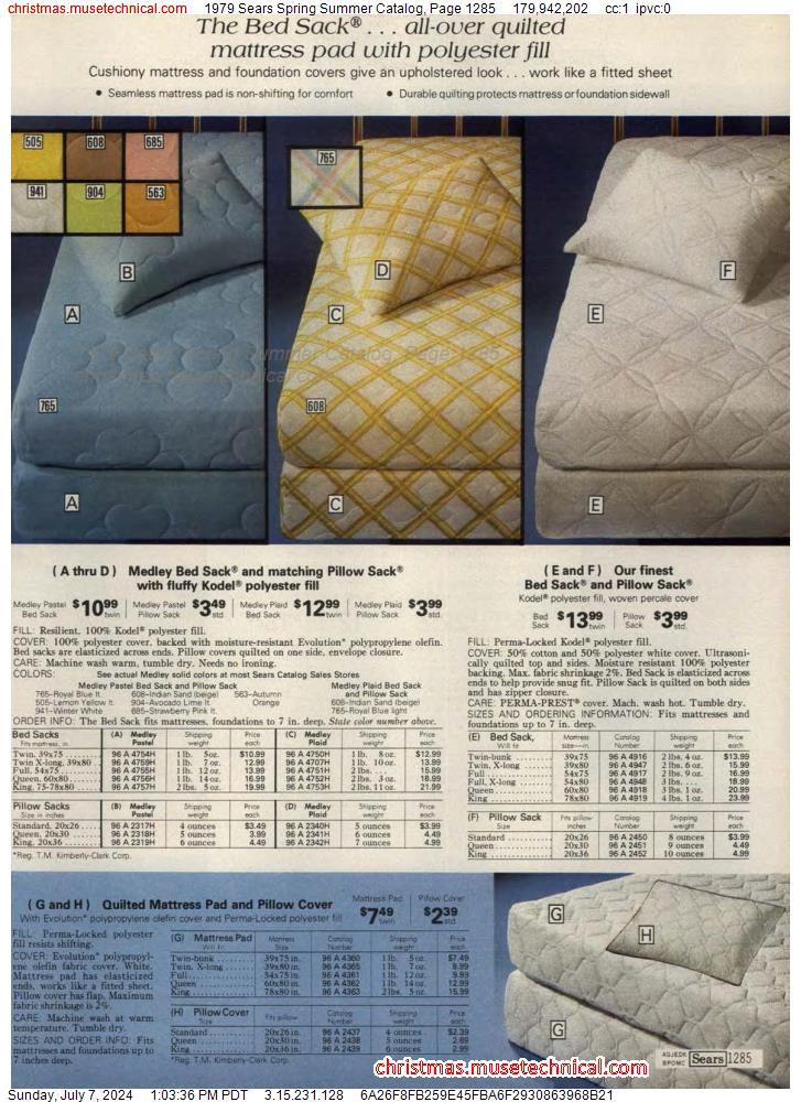 1979 Sears Spring Summer Catalog, Page 1285