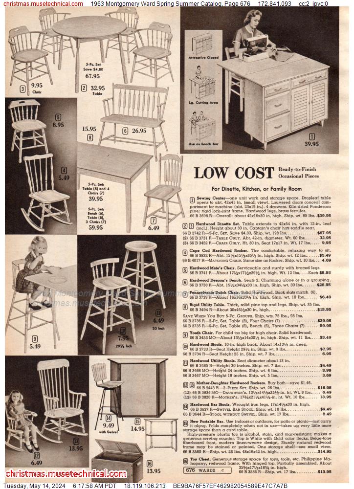 1963 Montgomery Ward Spring Summer Catalog, Page 676