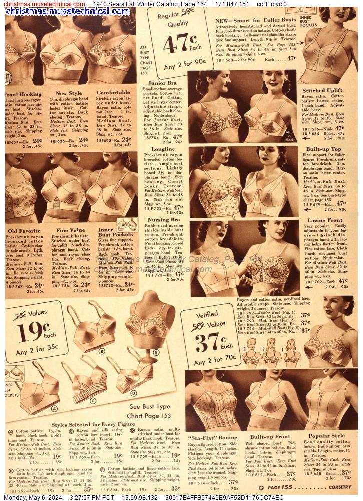 1940 Sears Fall Winter Catalog, Page 164