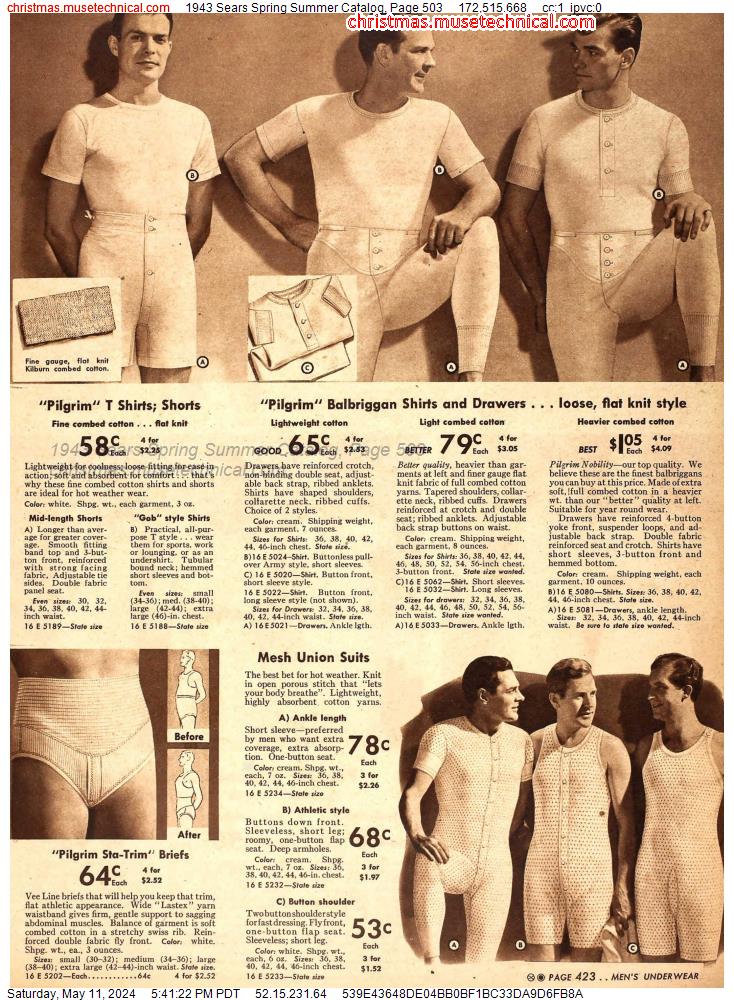 1943 Sears Spring Summer Catalog, Page 503