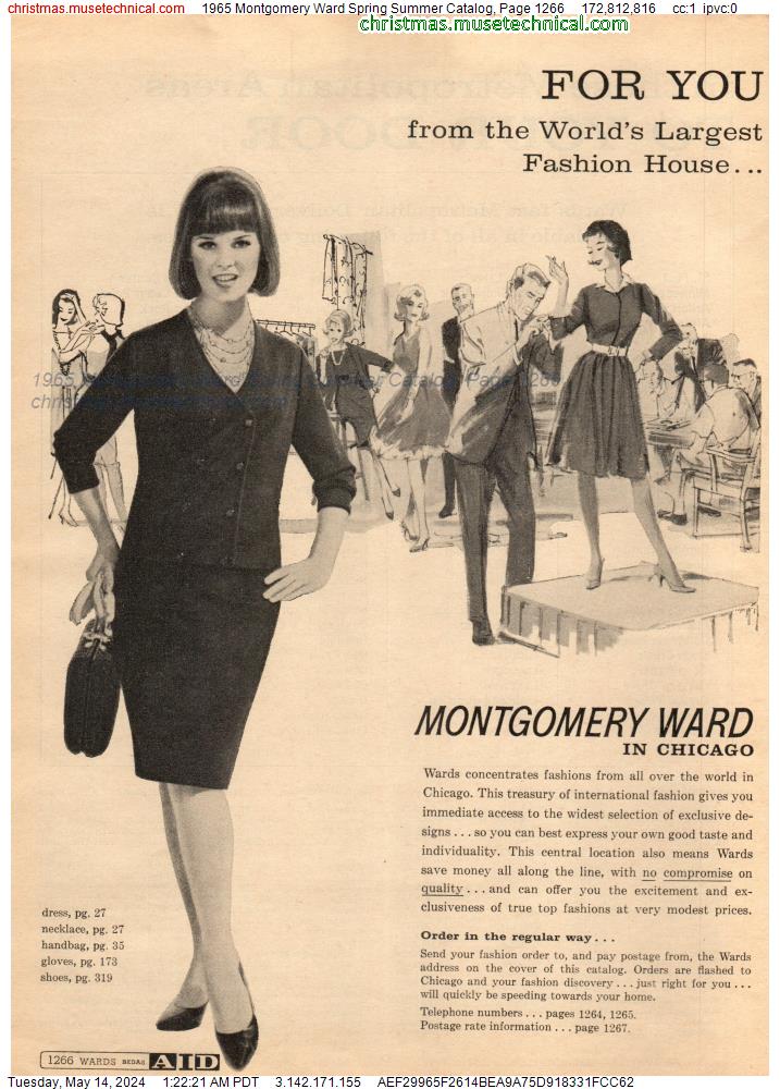 1965 Montgomery Ward Spring Summer Catalog, Page 1266