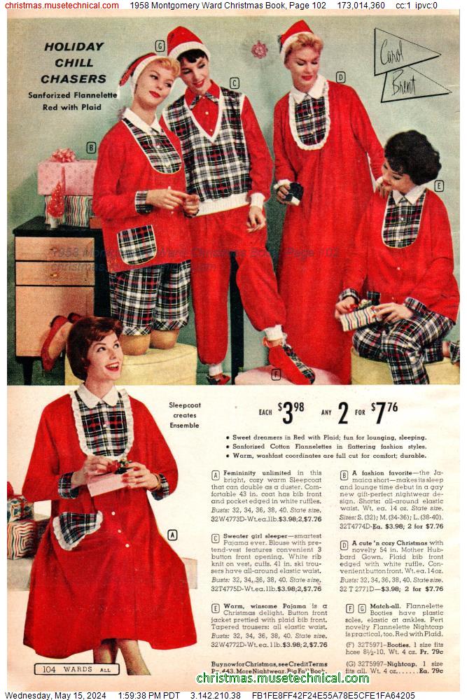 1958 Montgomery Ward Christmas Book, Page 102