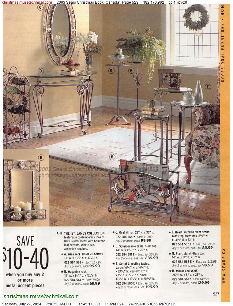 2003 Sears Christmas Book (Canada), Page 529