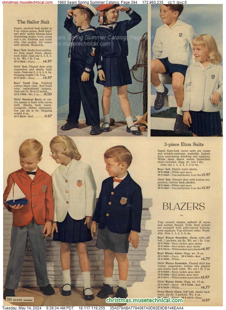1960 Sears Spring Summer Catalog, Page 394