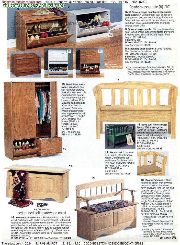 1996 JCPenney Fall Winter Catalog, Page 899