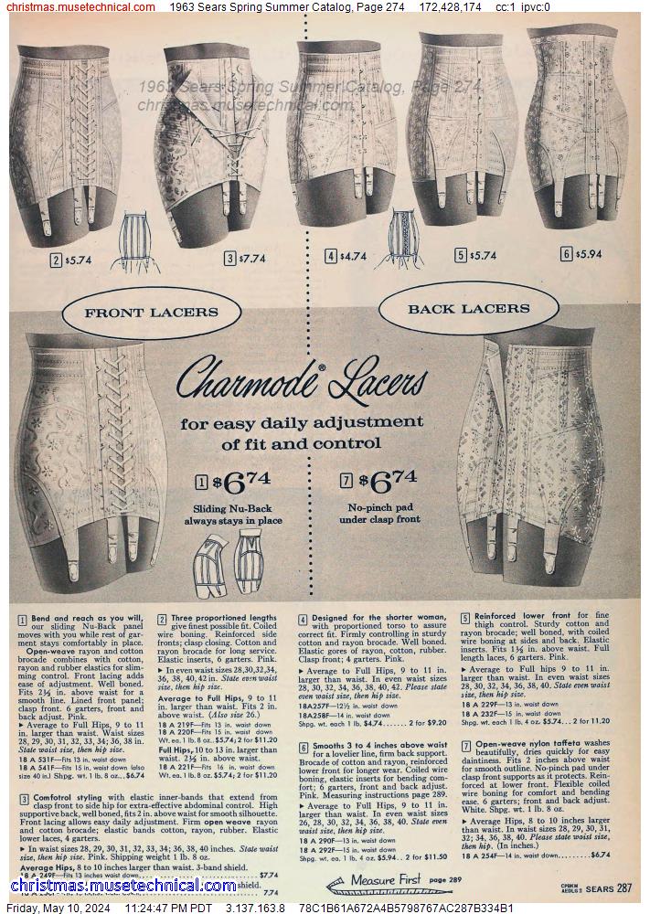 1963 Sears Spring Summer Catalog, Page 274