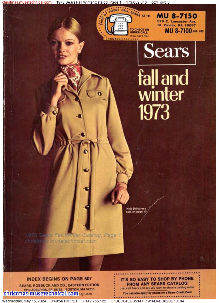 1973 Sears Fall Winter Catalog, Page 1