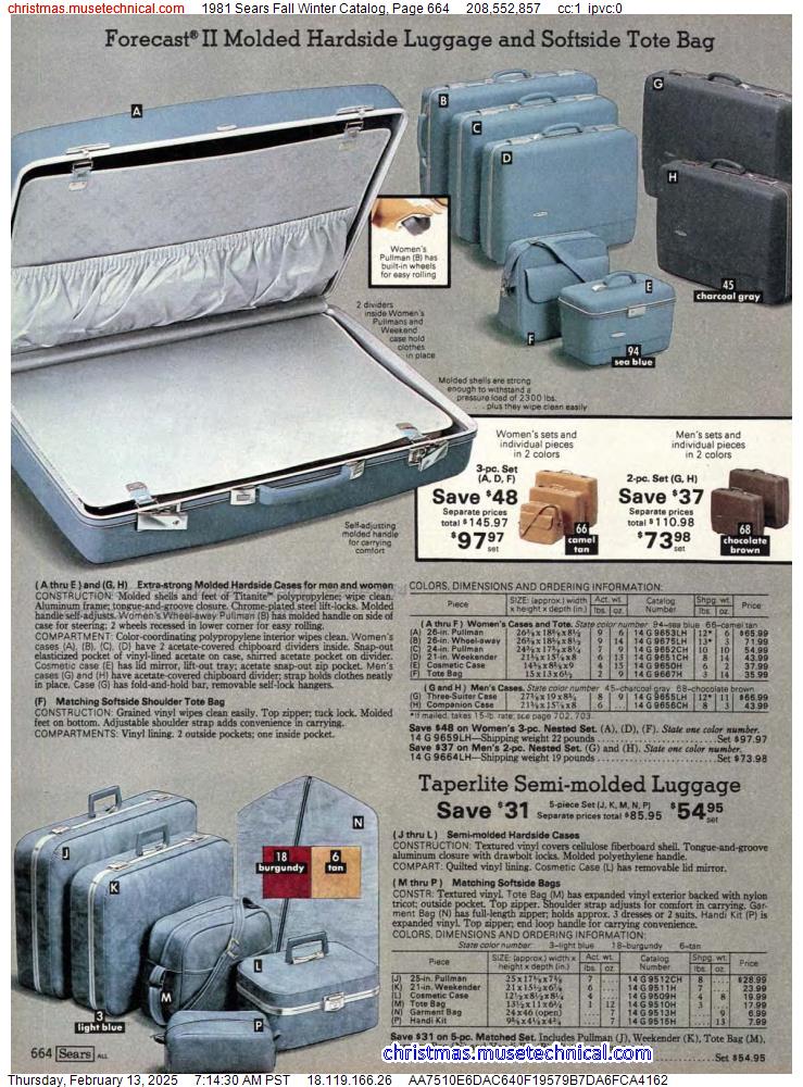 1981 Sears Fall Winter Catalog, Page 664