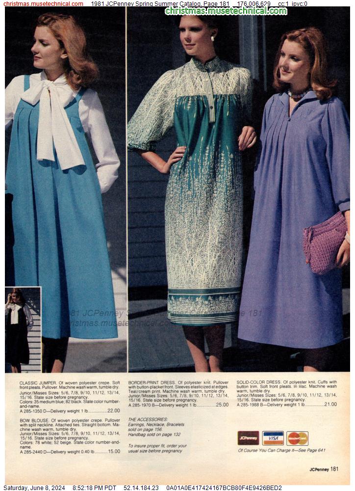 1981 JCPenney Spring Summer Catalog, Page 181