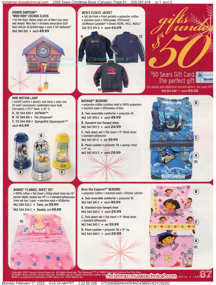 2005 Sears Christmas Book (Canada), Page 91