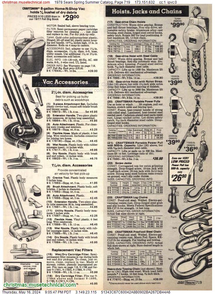 1978 Sears Spring Summer Catalog, Page 719