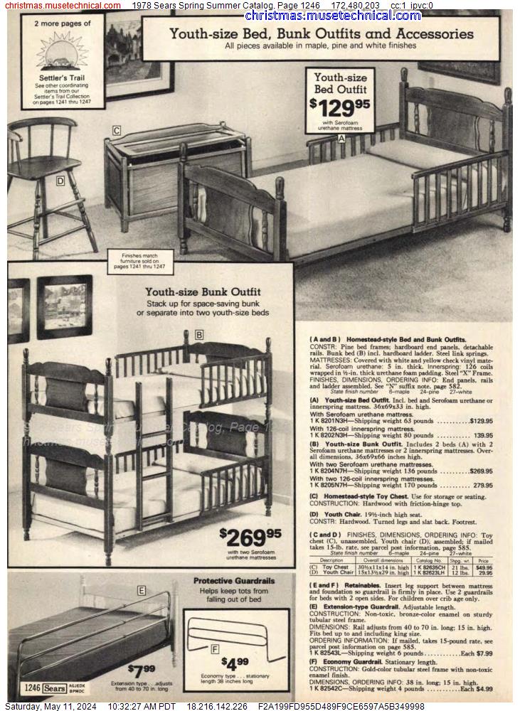 1978 Sears Spring Summer Catalog, Page 1246