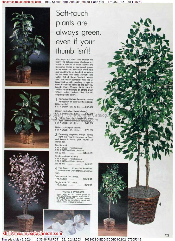 1989 Sears Home Annual Catalog, Page 430