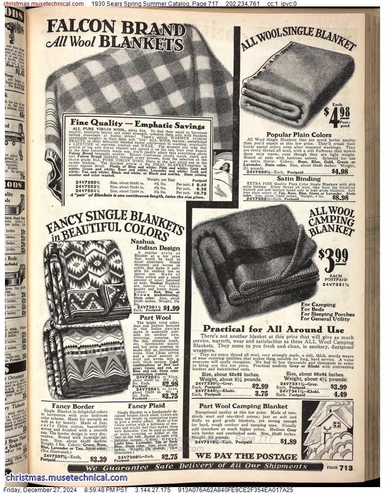 1930 Sears Spring Summer Catalog, Page 717