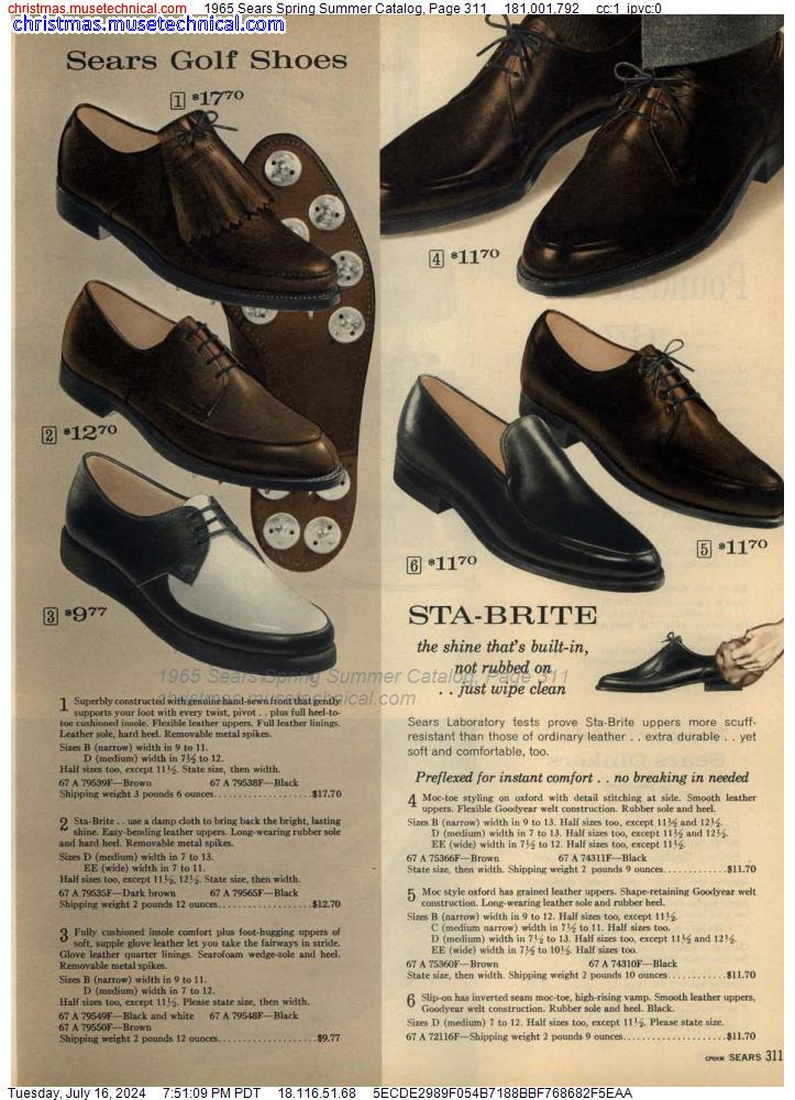 1965 Sears Spring Summer Catalog, Page 311