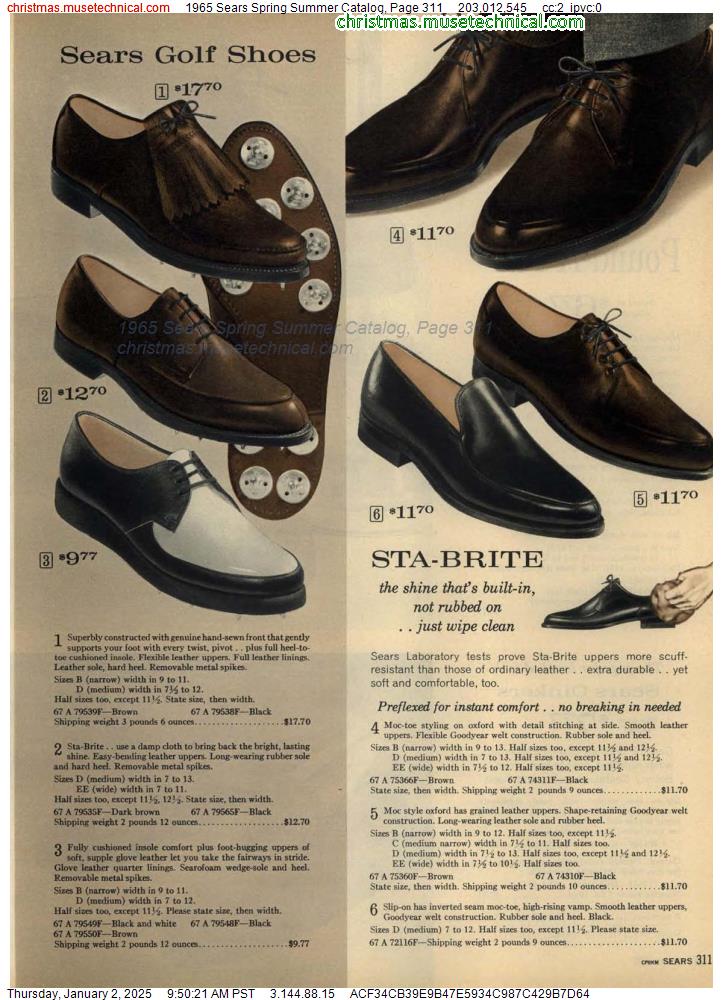 1965 Sears Spring Summer Catalog, Page 311