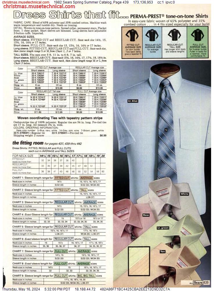 1982 Sears Spring Summer Catalog, Page 439