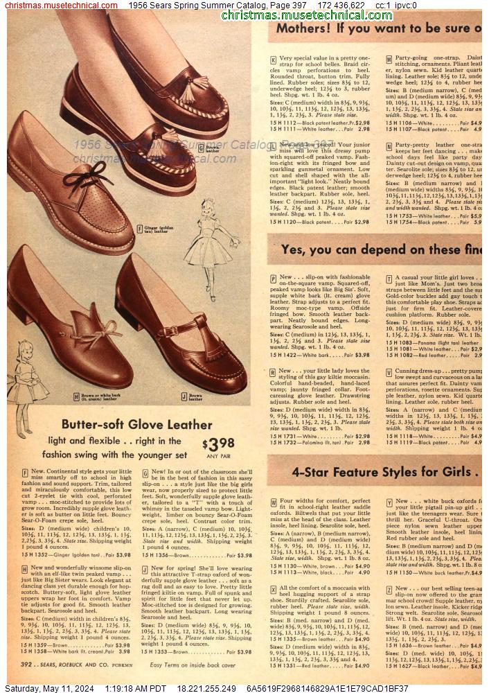 1956 Sears Spring Summer Catalog, Page 397