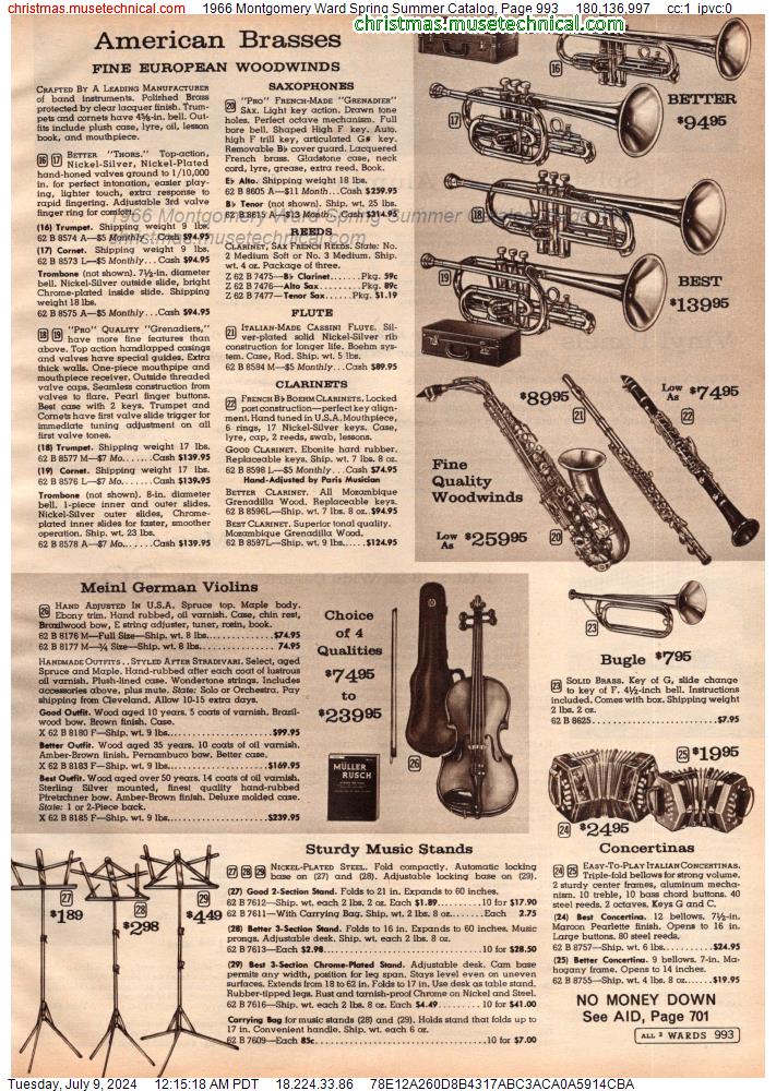 1966 Montgomery Ward Spring Summer Catalog, Page 993