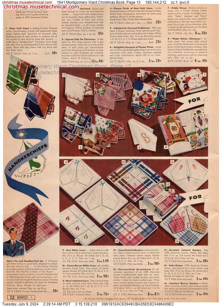 1941 Montgomery Ward Christmas Book, Page 13