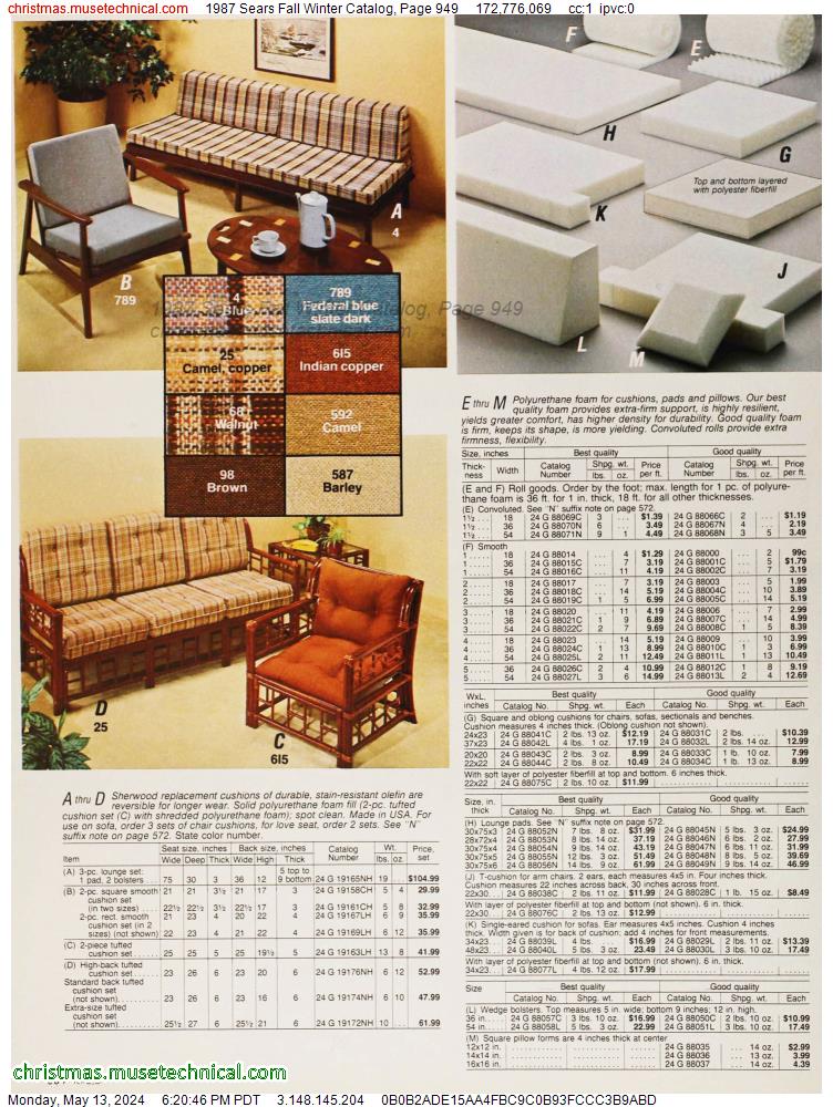 1987 Sears Fall Winter Catalog, Page 949