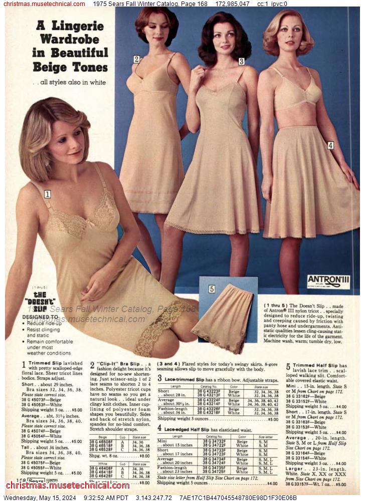 1975 Sears Fall Winter Catalog, Page 168