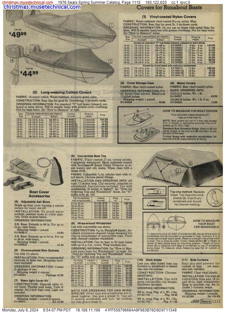 1976 Sears Spring Summer Catalog, Page 1115