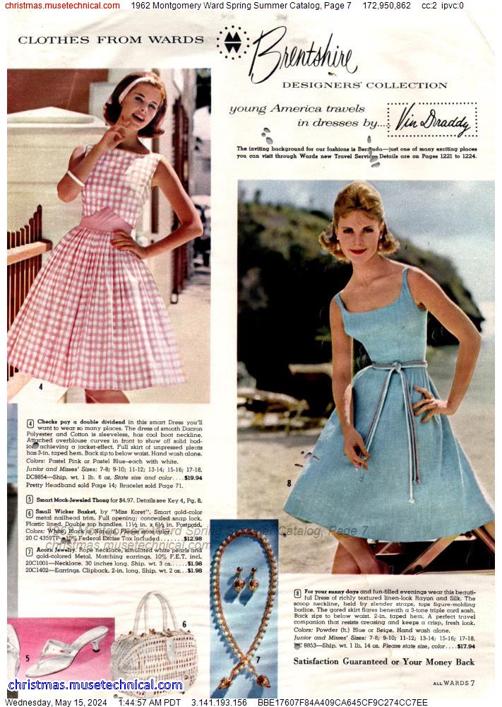 1962 Montgomery Ward Spring Summer Catalog, Page 7