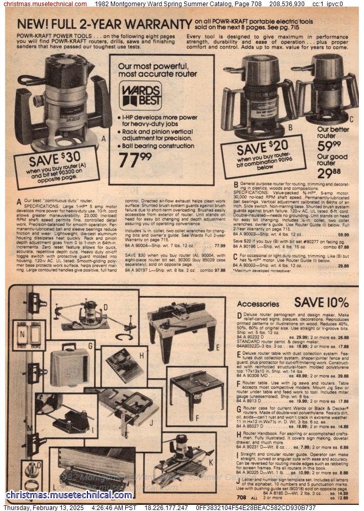 1982 Montgomery Ward Spring Summer Catalog, Page 708