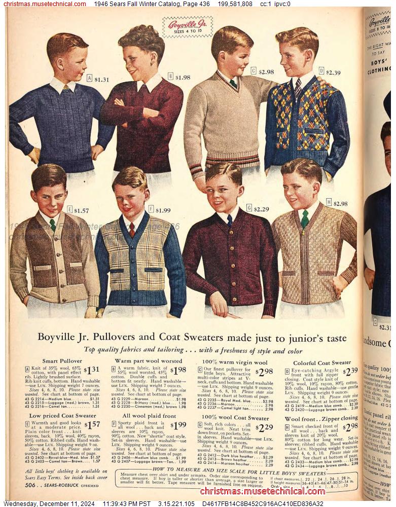 1946 Sears Fall Winter Catalog, Page 436