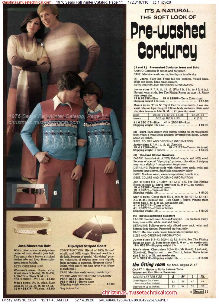 1976 Sears Fall Winter Catalog, Page 11