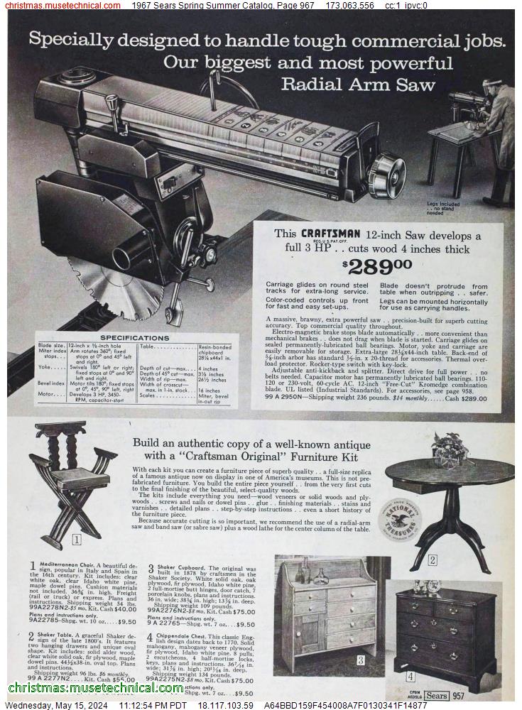 1967 Sears Spring Summer Catalog, Page 967