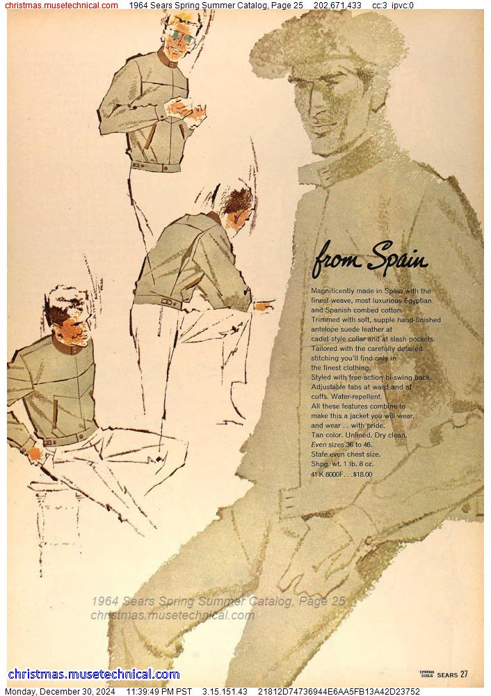 1964 Sears Spring Summer Catalog, Page 25