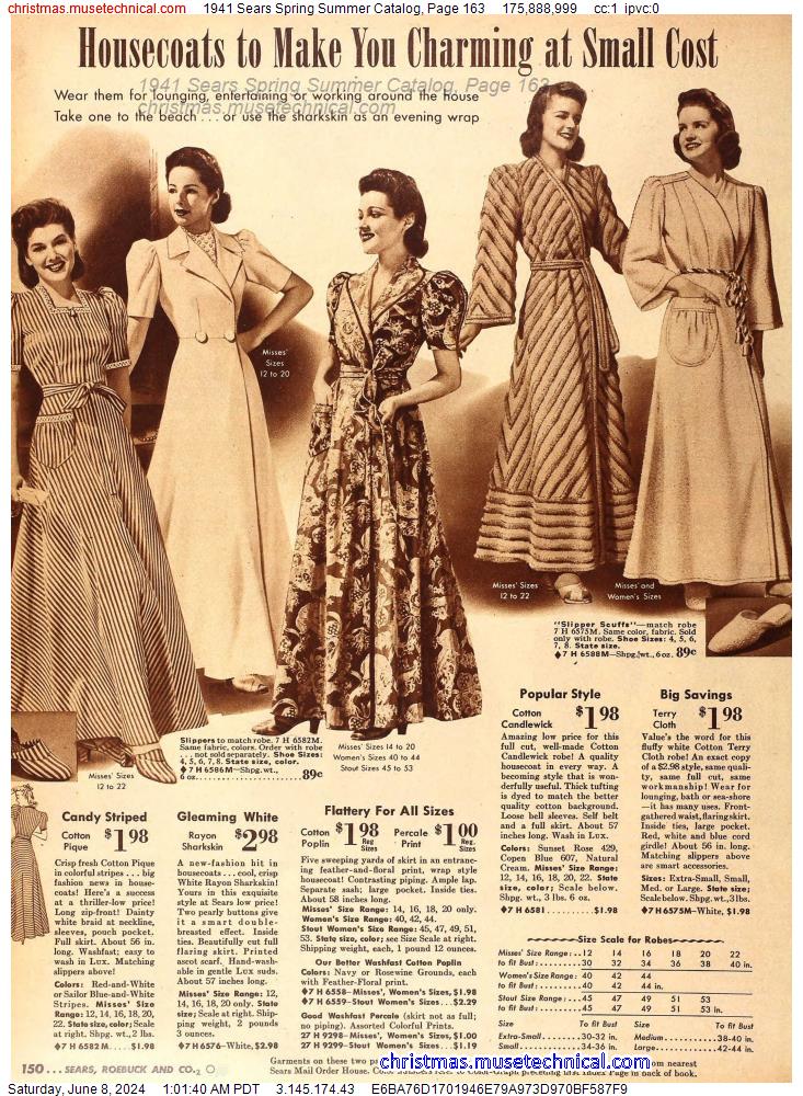 1941 Sears Spring Summer Catalog, Page 163