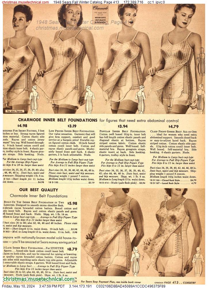 1948 Sears Fall Winter Catalog, Page 413