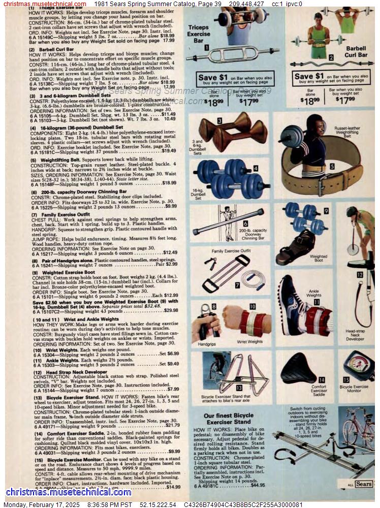 1981 Sears Spring Summer Catalog, Page 39