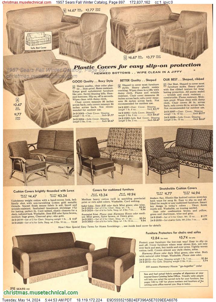 1957 Sears Fall Winter Catalog, Page 897