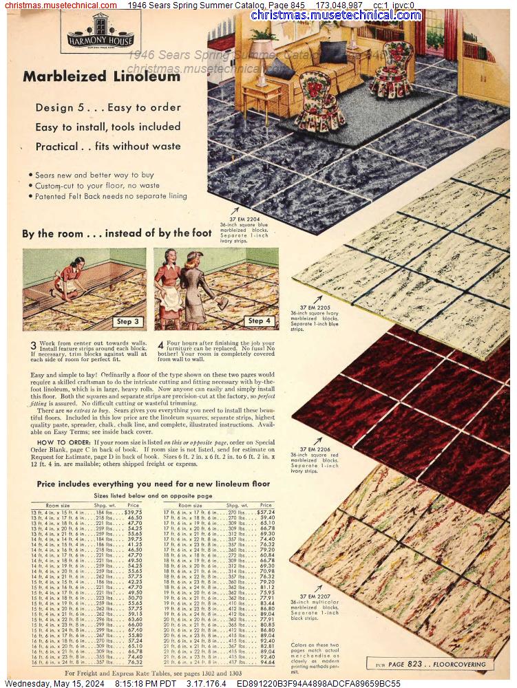 1946 Sears Spring Summer Catalog, Page 845