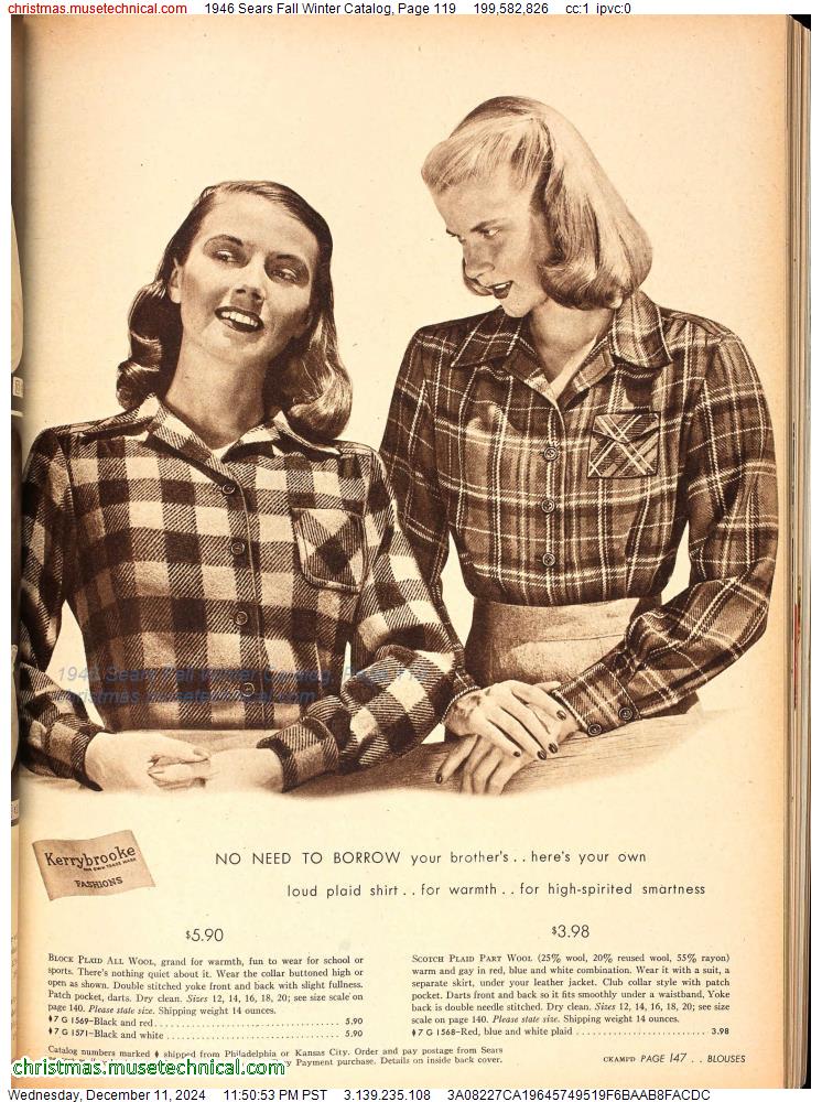 1946 Sears Fall Winter Catalog, Page 119