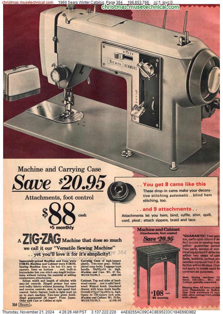 1969 Sears Winter Catalog, Page 364