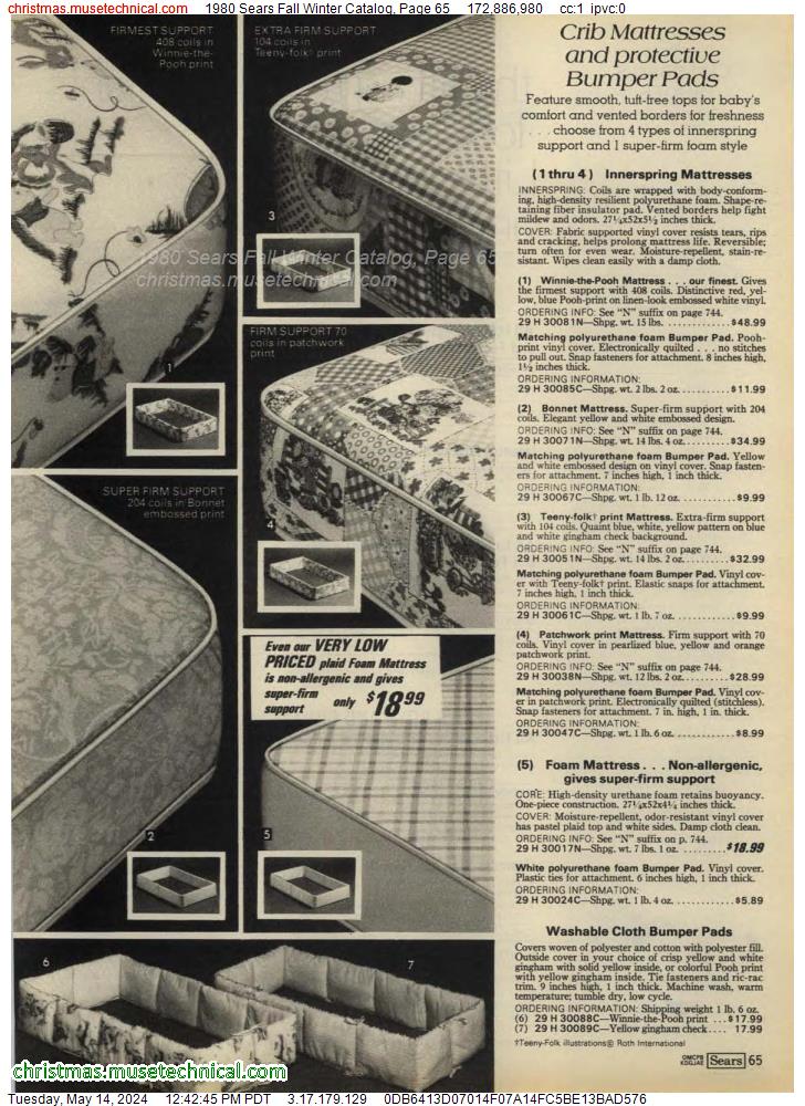 1980 Sears Fall Winter Catalog, Page 65