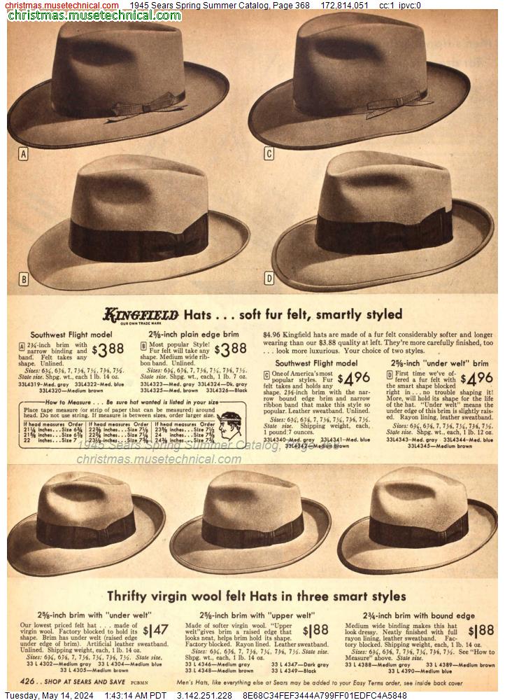 1945 Sears Spring Summer Catalog, Page 368