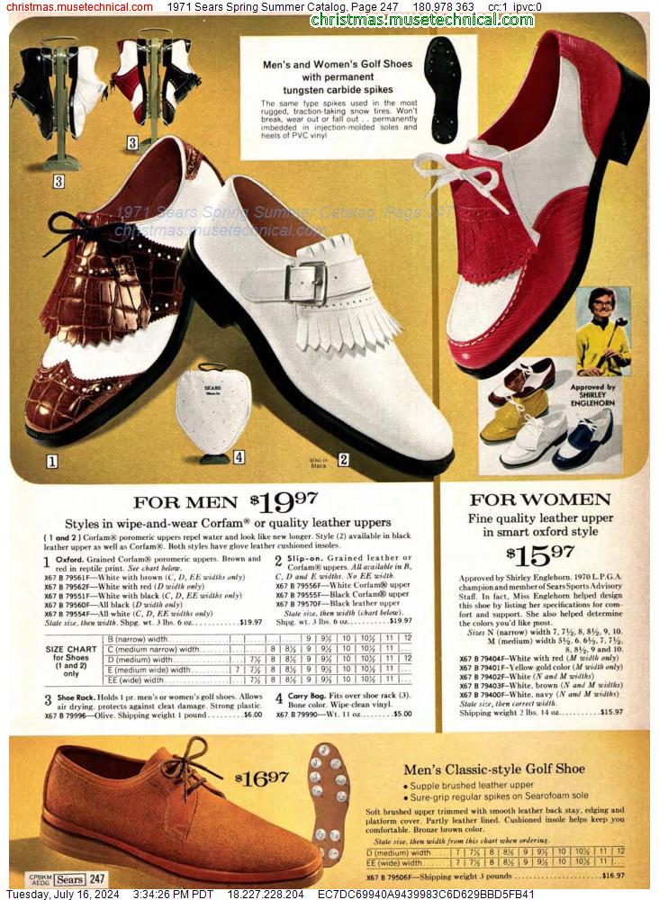 1971 Sears Spring Summer Catalog, Page 247
