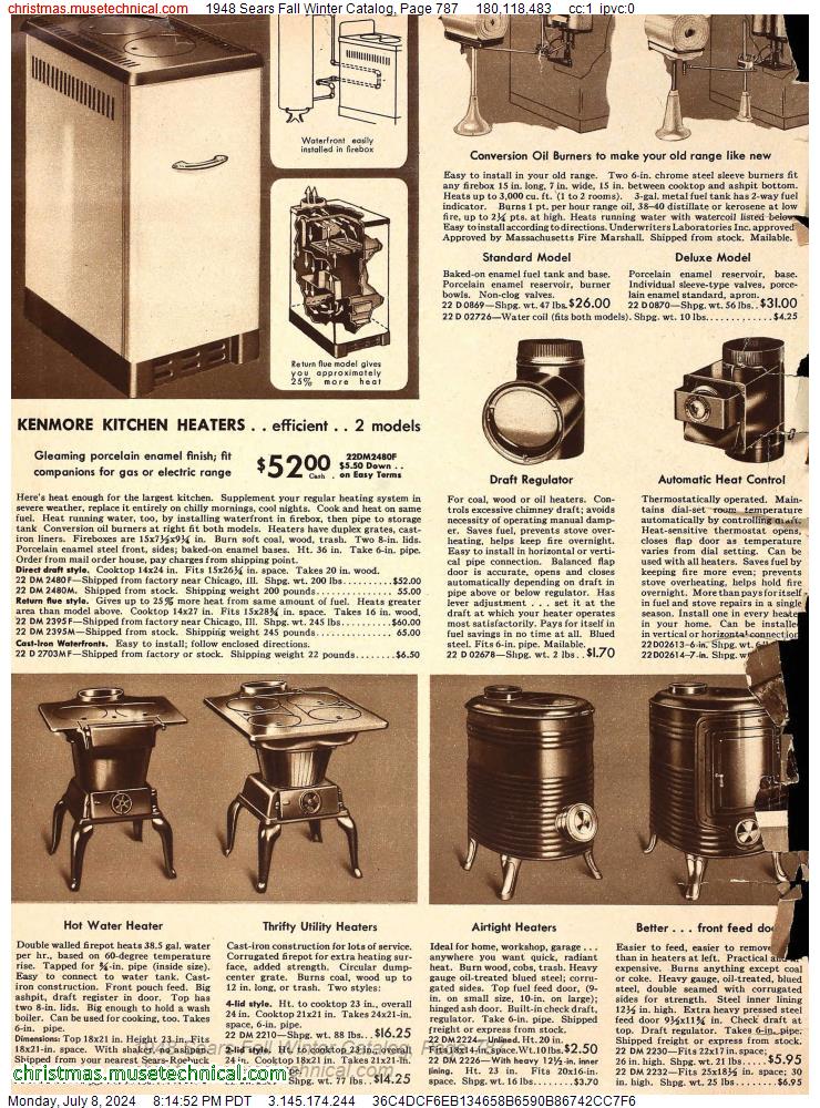 1948 Sears Fall Winter Catalog, Page 787