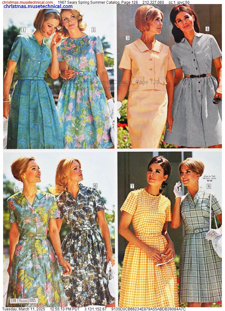 1967 Sears Spring Summer Catalog, Page 128