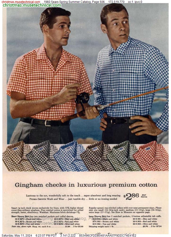 1960 Sears Spring Summer Catalog, Page 506