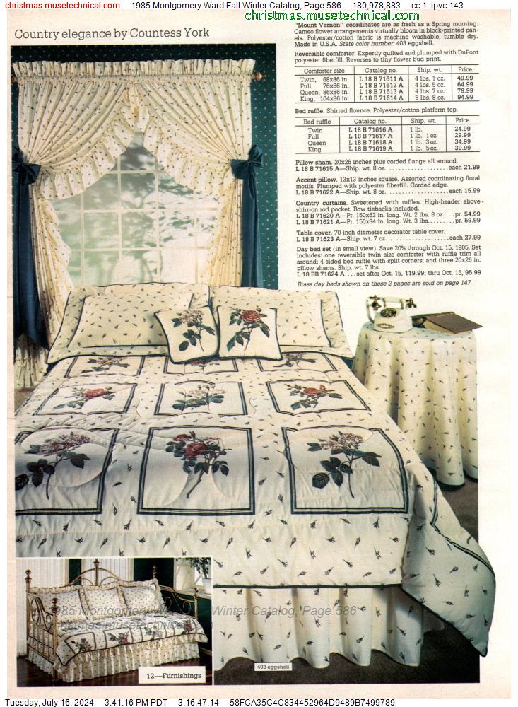 1985 Montgomery Ward Fall Winter Catalog, Page 586