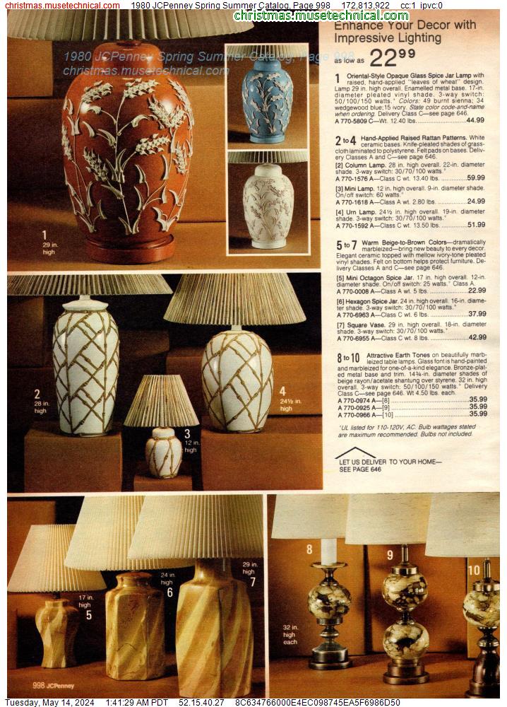 1980 JCPenney Spring Summer Catalog, Page 998